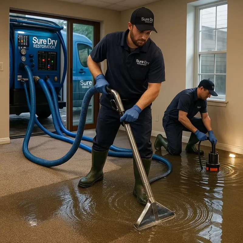 Water Extraction and Removal process in Marshfield, MA